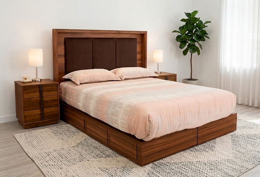 CABECERA Y DOS BURÓS OLMO ROBLE