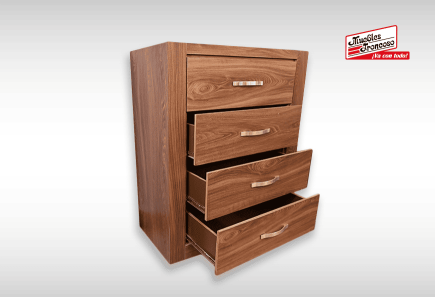 CABECERA, DOS BURÓS Y CÓMODA CON LUNA DUBAL