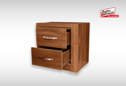 CABECERA, DOS BURÓS Y CÓMODA CON LUNA DUBAL