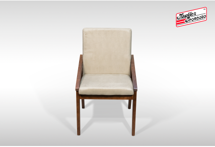 ANTECOMEDOR VERSALLES NOGAL CON 6 SILLAS DOMANI ALPHA LATTE