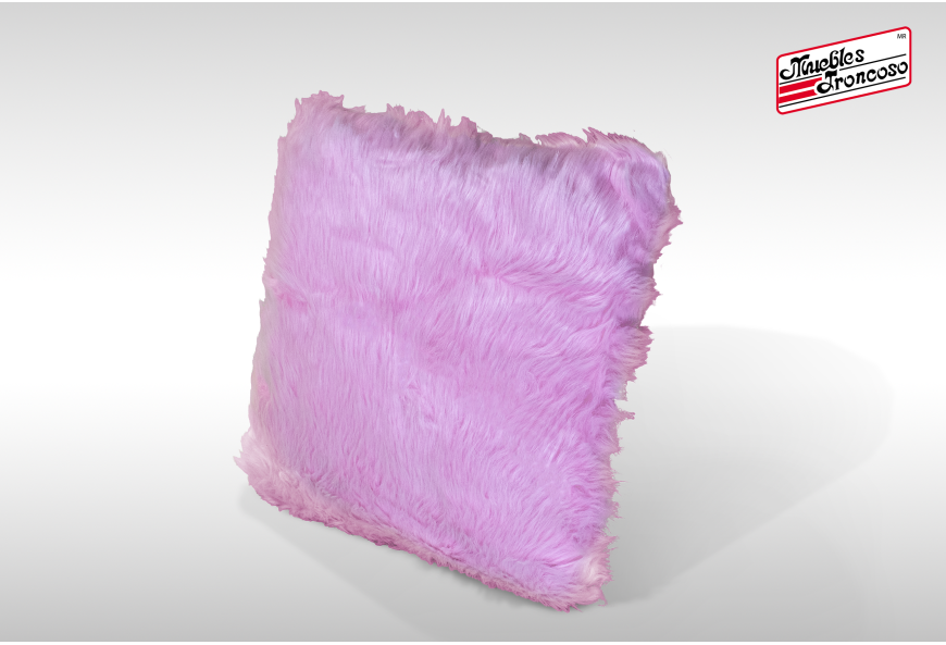 COJÍN DECORATIVO PELUCHE VARIOS COLORES