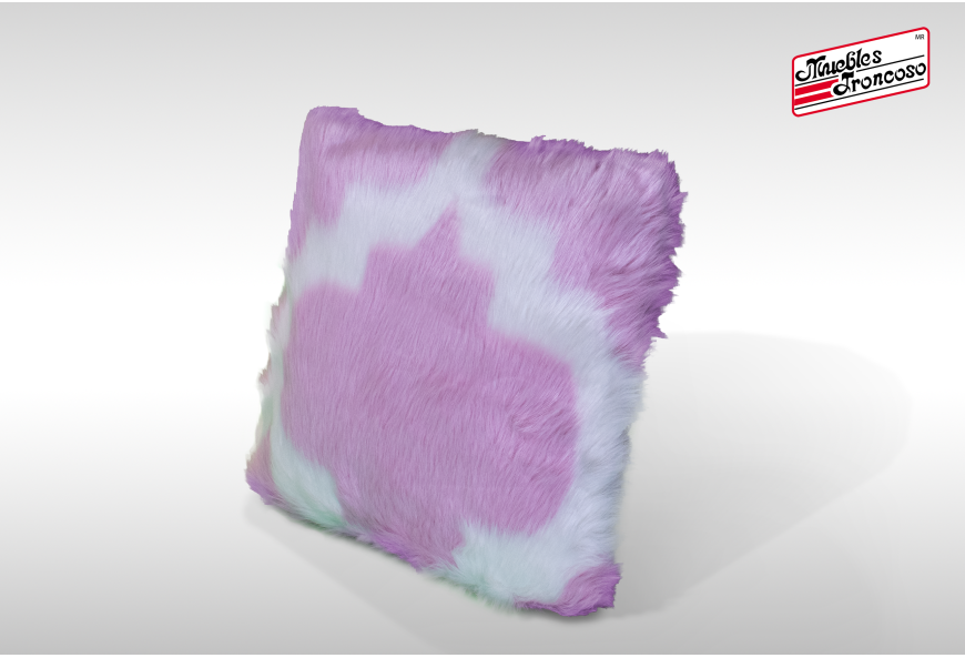COJÍN DECORATIVO PELUCHE VARIOS COLORES