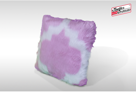 COJÍN DECORATIVO PELUCHE VARIOS COLORES