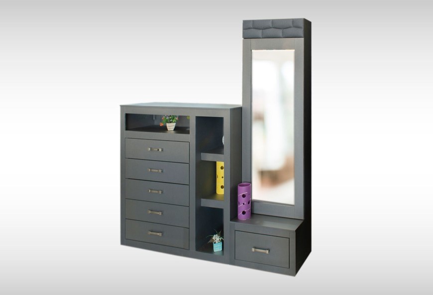 CÓMODA Y LUNA FRANCIA PLATINO