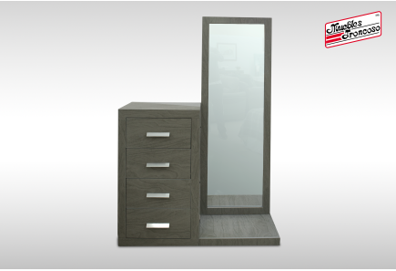 CÓMODA Y LUNA KIRA GRIS