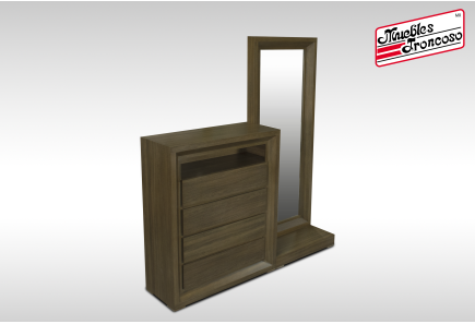 CÓMODA Y LUNA FLORENCIA TABACO