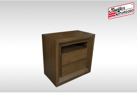 CABECERA, DOS BURÓS Y CÓMODA CON LUNA FLORENCIA TABACO