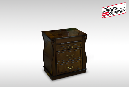 CABECERA, DOS BURÓS Y CÓMODA CON LUNA ODESA