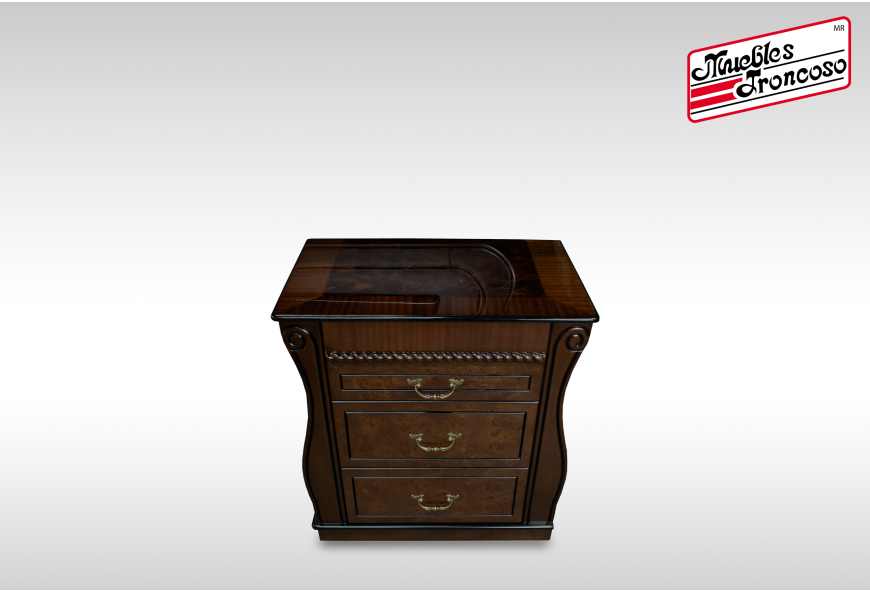 CABECERA, DOS BURÓS Y CÓMODA CON LUNA ODESA