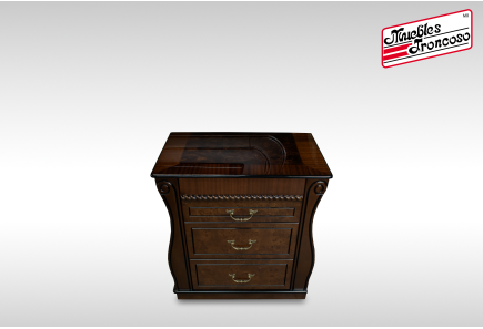 CABECERA, DOS BURÓS Y CÓMODA CON LUNA ODESA