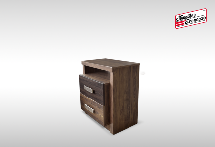 CABECERA Y DOS BURÓS TOKIO NOGAL CHOCOLATE