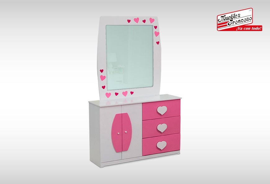 CÓMODA Y LUNA DUBAI CORAZONES