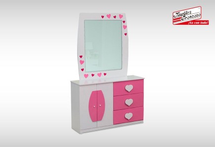 CÓMODA Y LUNA DUBAI CORAZONES