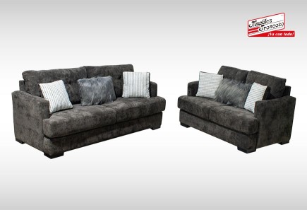 SALA GINEBRA COCOA LOVE SEAT Y SOFÁ
