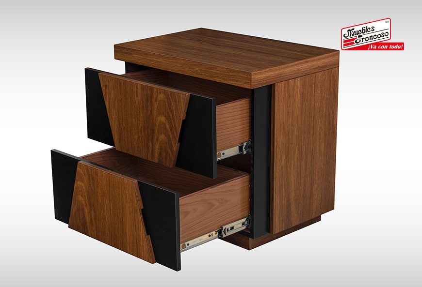 CABECERA, DOS BURÓS Y CÓMODA CON LUNA BECCA