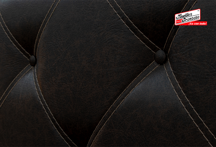 CABECERA, DOS BURÓS Y CÓMODA CON LUNA LEILA NOGAL