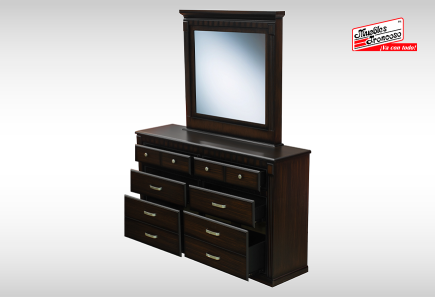 CÓMODA CON LUNA LEILA NOGAL