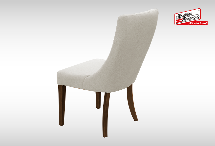 ANTECOMEDOR ENZO NOGAL CON 6 SILLAS ESPARTA MAGIT BEIGE