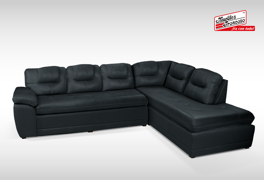 SALA VERONA PIEL GRIS MODULAR