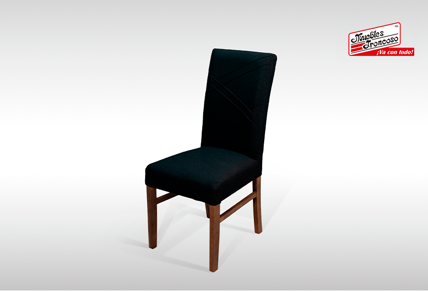 ANTECOMEDOR LAWRENCE RECTANGULAR CON 6 SILLAS RUSSEL CHARCOAL