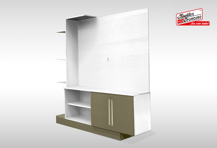 CENTRO DE ENTRETENIMIENTO 2473.0013 BLANCO CON GRIS