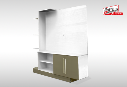 CENTRO DE ENTRETENIMIENTO 2473.0013 BLANCO CON GRIS