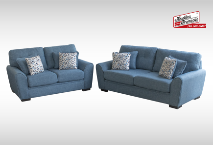 SALA IZAR ANZA ÍNDIGO SOFÁ Y LOVE SEAT