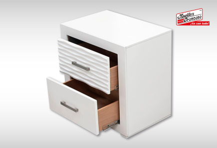 CABECERA Y DOS BURÓS LUSAIL BLANCA