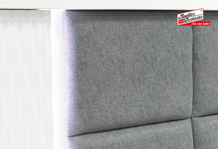 CABECERA, DOS BURÓS Y CÓMODA CON LUNA LUSAIL BLANCA