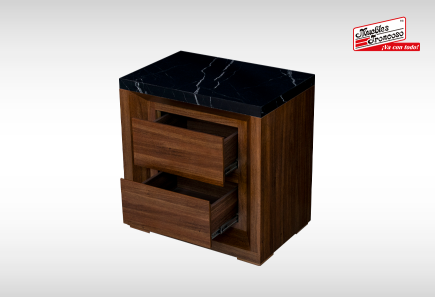 CABECERA, DOS BURÓS Y CÓMODA CON LUNA JANEIRO