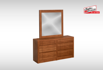 S03 CÓMODA CON LUNA  CLEMENZA WALNUT