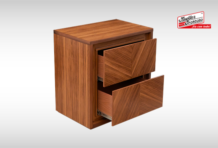 CABECERA Y DOS BURÓS  ANGERA WALNUT