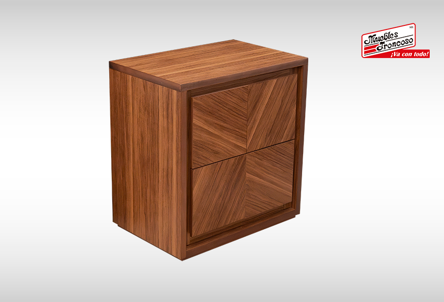 CABECERA Y DOS BURÓS  ANGERA WALNUT