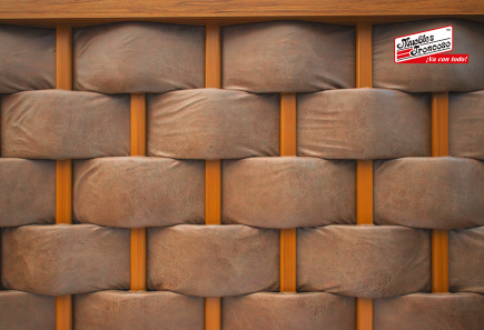 CABECERA, DOS BURÓS Y CÓMODA CON LUNA ANGERA WALNUT