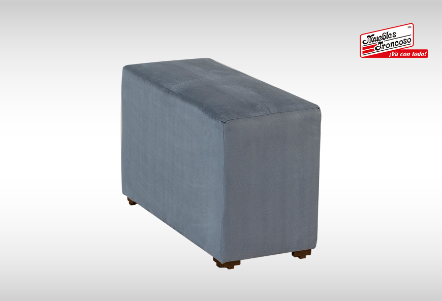 SALA ZAIRA GRIS  MODULAR CON 3 TABURETES