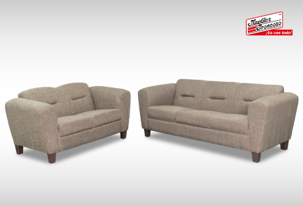 SALA DALLAS CABO MOKA SOFÁ Y LOVE SEAT
