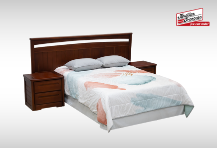 CABECERA, DOS BURÓS Y CÓMODA CON LUNA SAN DIEGO