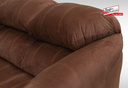 SALA CÁDIZ MALI CAOBA SOFÁ Y LOVE SEAT