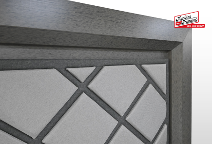 CABECERA, 2 BURÓS Y CÓMODA CON LUNA NALA GRIS