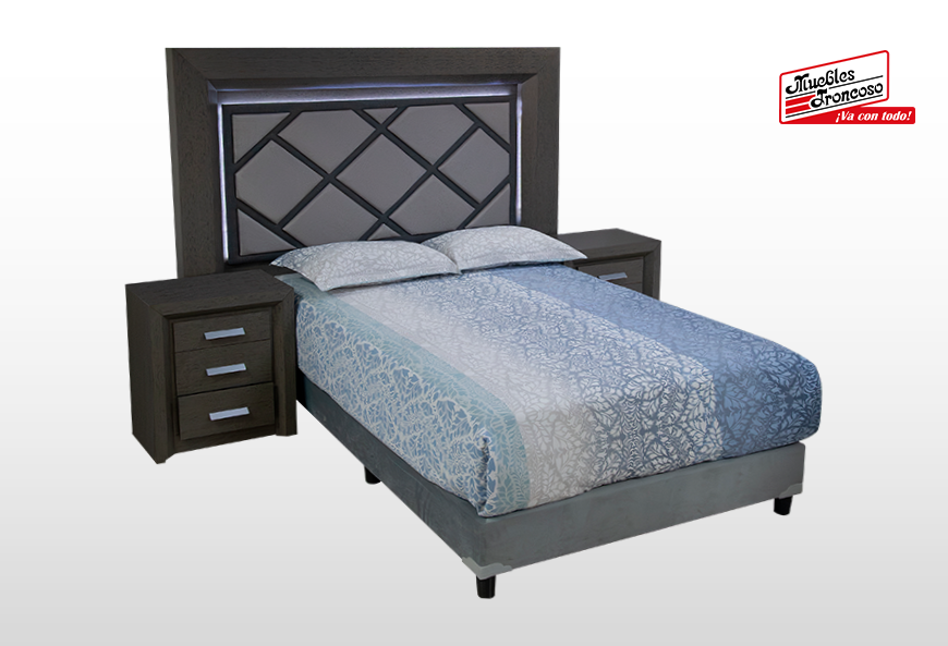 CABECERA Y DOS BURÓS NALA GRIS