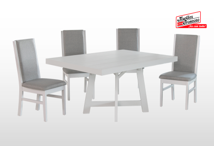 ANTECOMEDOR VIENA CON 4 SILLAS ARGELIA MICHELLE MOUSE PTA/PERLA