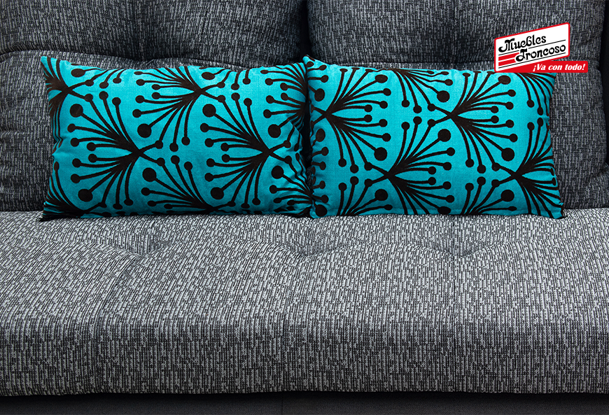 SALA DAISY ILLIE BLACK SOFÁ Y LOVE SEAT