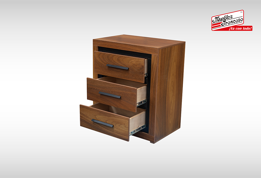 CABECERA, 2 BURÓS Y CÓMODA CON LUNA SAMBA