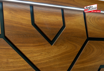 CABECERA, 2 BURÓS Y CÓMODA CON LUNA SAMBA