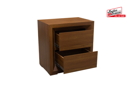 CABECERA, DOS BURÓS Y CÓMODA CON LUNA CALIPSO