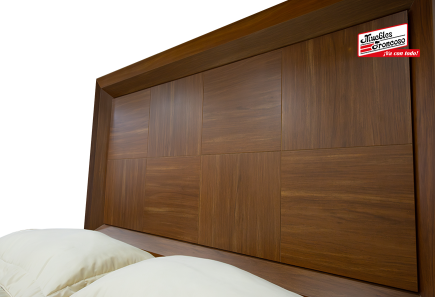 CABECERA, DOS BURÓS Y CÓMODA CON LUNA CALIPSO