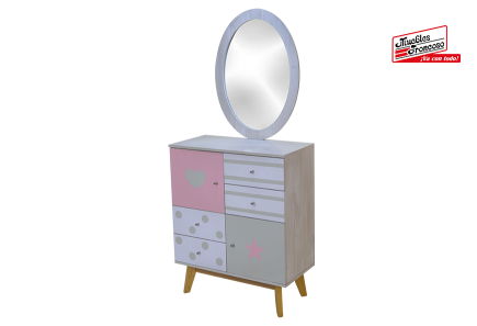 CABECERA, 2 BURÓS LULA RUSTI PASTEL