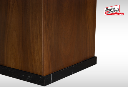 ANTECOMEDOR SALVATORE CON 4 SILLAS RUSSEL CHARCOAL