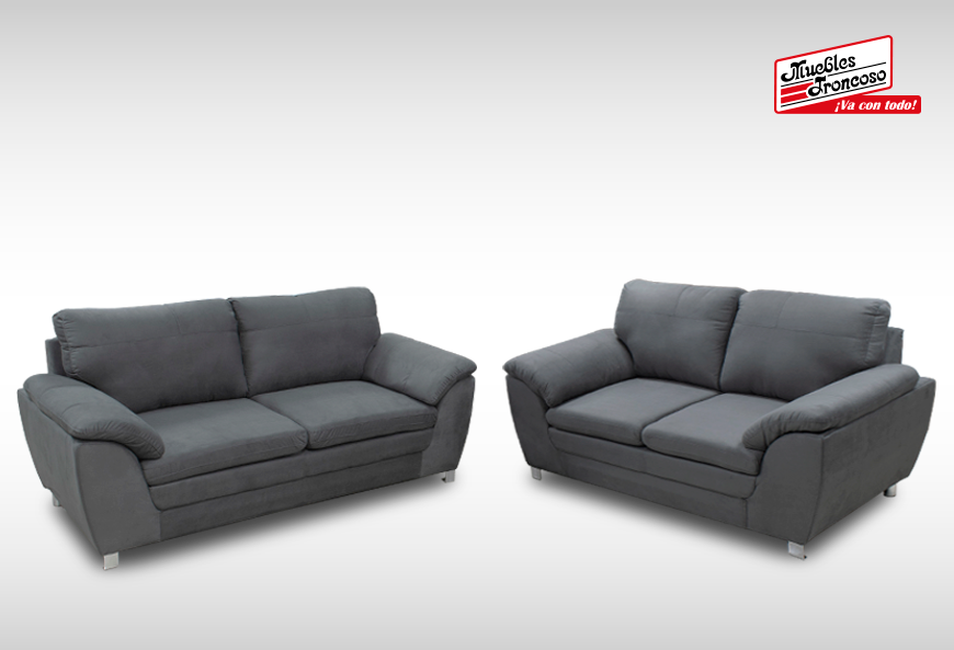 SALA RUZZ LINDA OXFORD LOVE SEAT Y SOFÁ