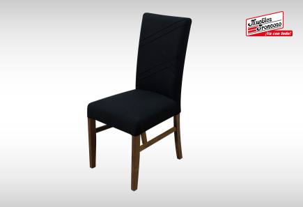 ANTECOMEDOR PARISH RECTANGULAR CON 4 SILLAS Y BANCA RUSSEL CHARCOAL